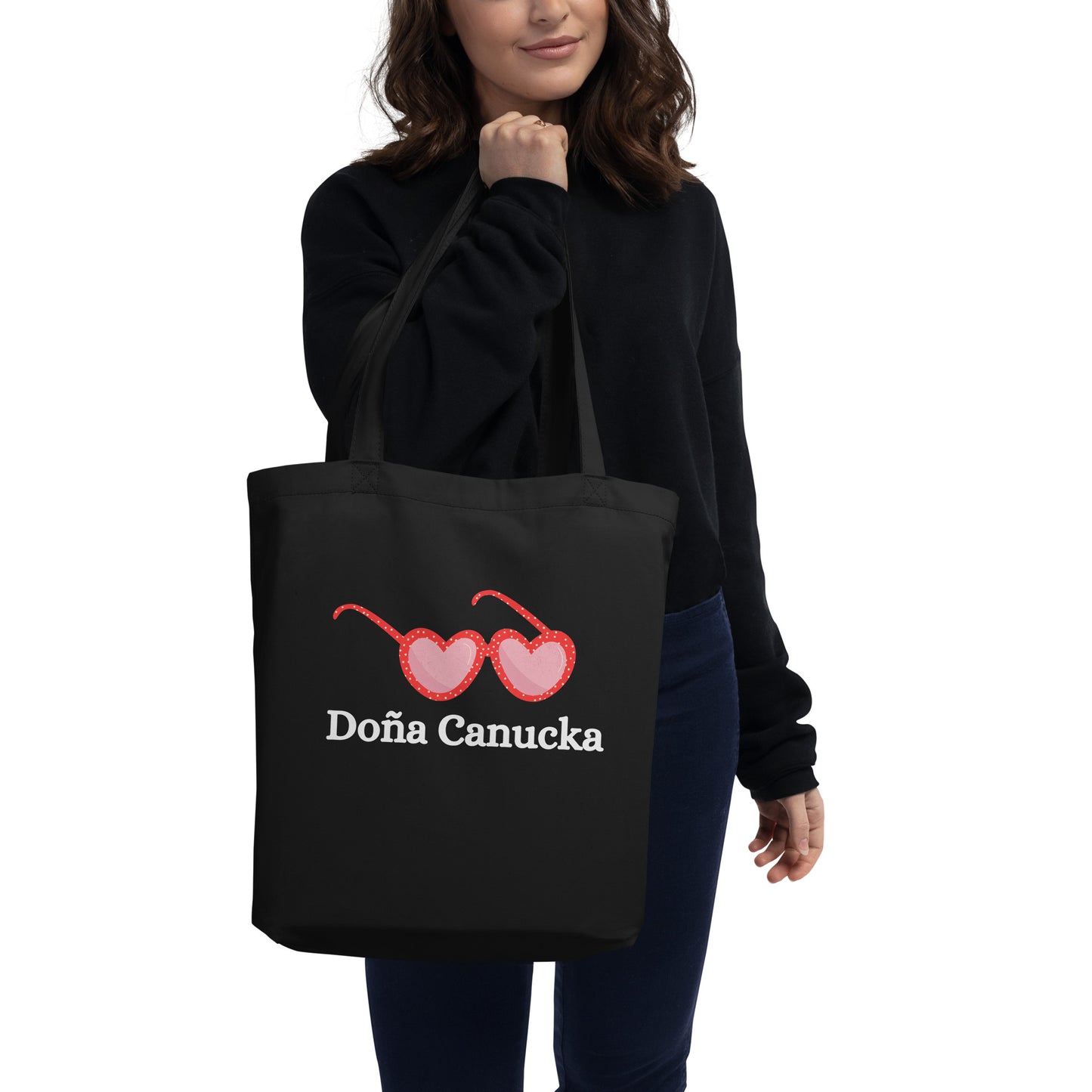 Doña Canucka Branded Black Eco Tote Bag